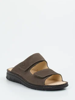 Finn Comfort – Komfort-Pantolette aus Nubukleder braun