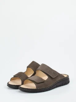 Finn Comfort – Komfort-Pantolette aus Nubukleder braun