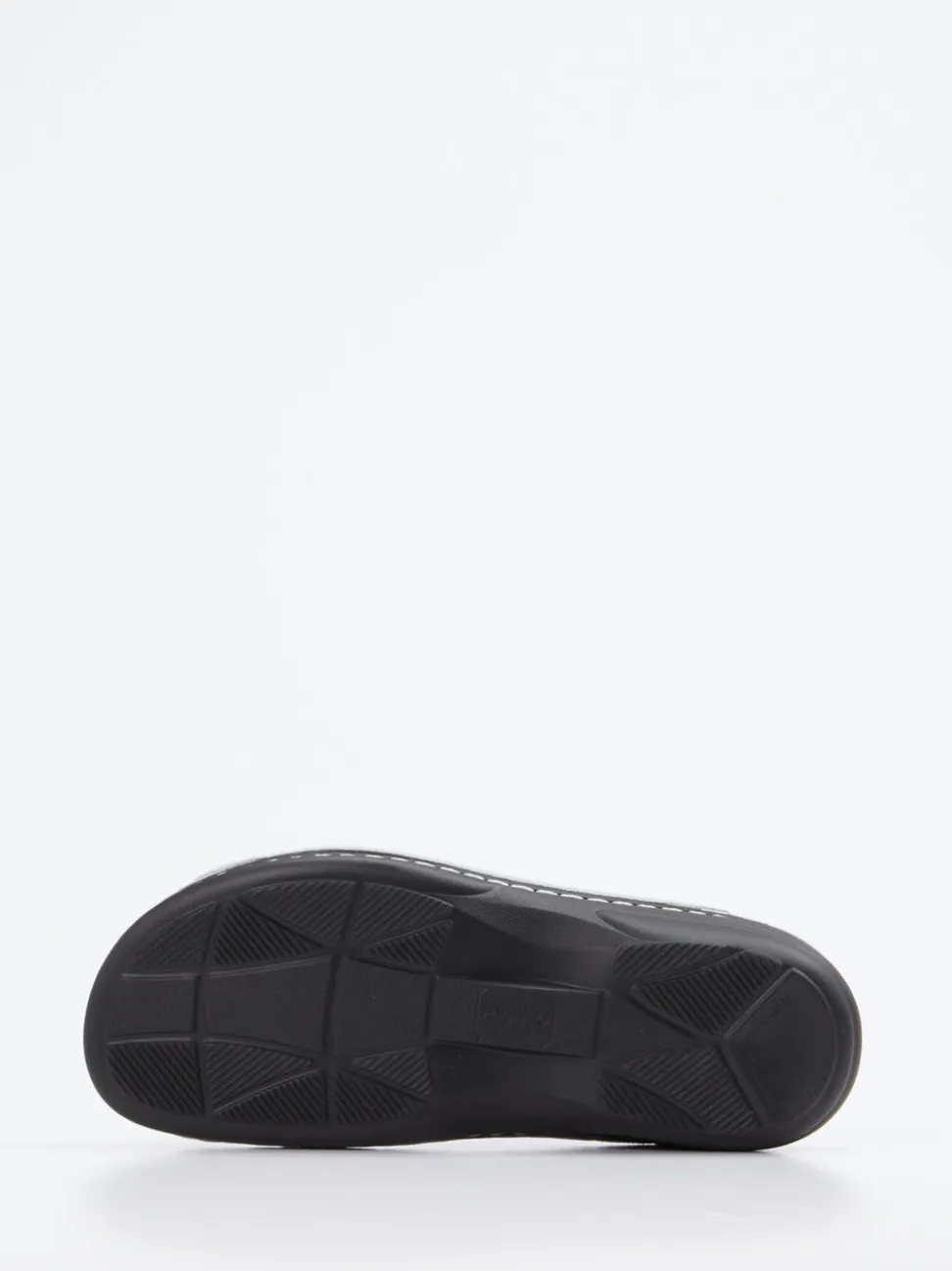 Finn Comfort – Komfort-Pantolette aus geprägtem Leder blau
