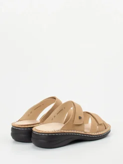 Finn Comfort – Komfort-Pantolette aus Nubukleder beige