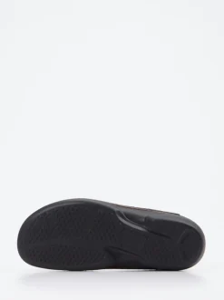 Finn Comfort – Komfort-Pantolette aus Kalbleder bordeauxrot