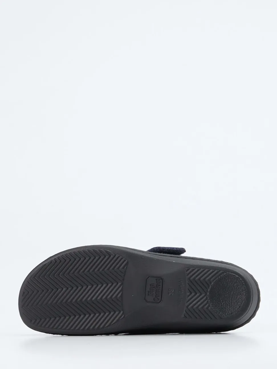 Finn Comfort – Komfort-Pantoffel aus Wollfilz Dunkelblau