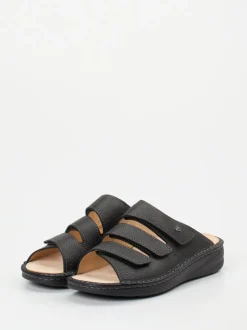 Finn Comfort – Komfort-Pantolette aus Kalbleder schwarz