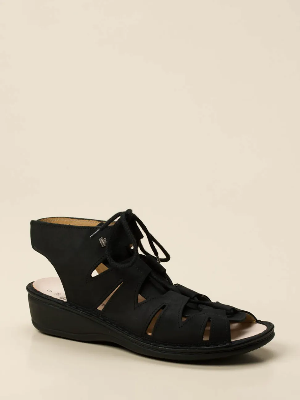 Finn Comfort – Komfortsandalen aus Nubukleder schwarz