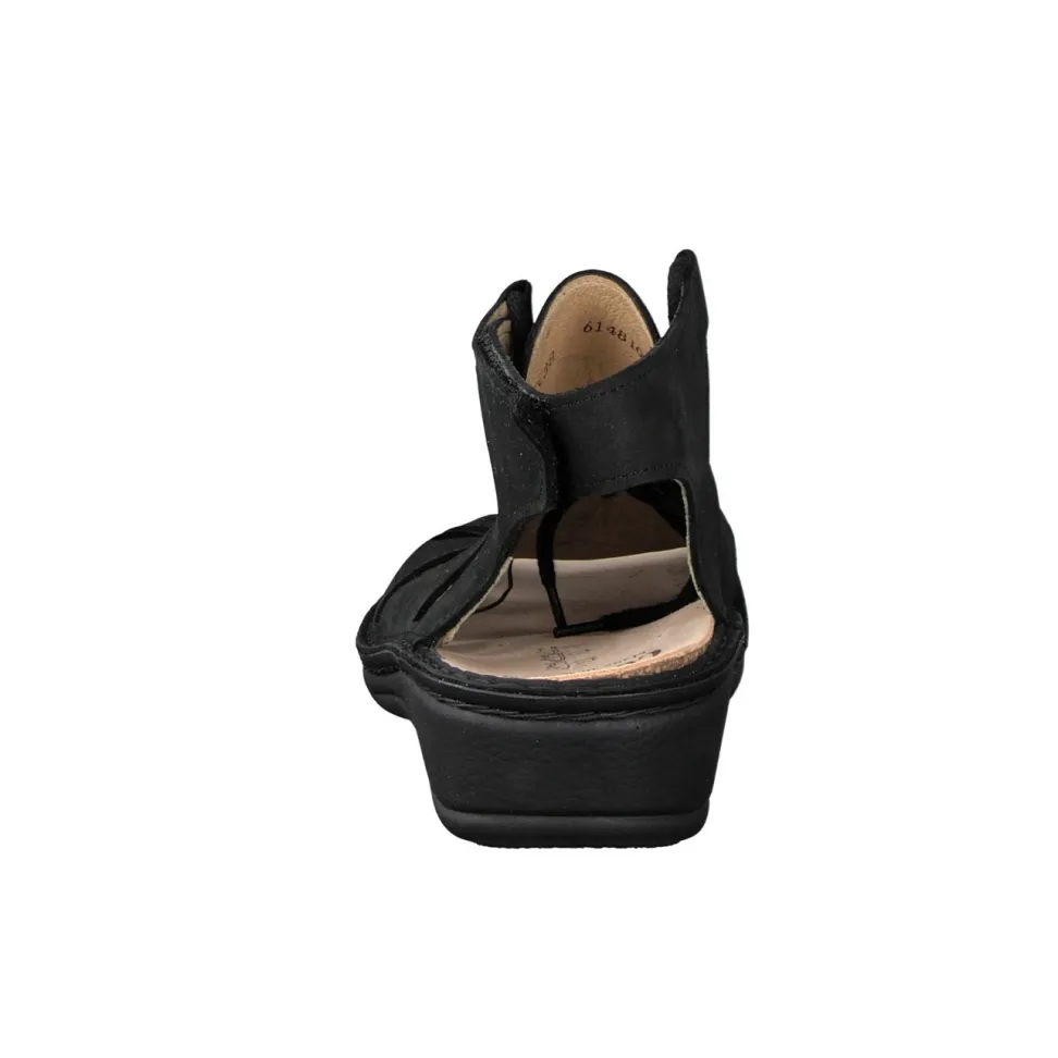 Finn Comfort – Komfortsandalen aus Nubukleder schwarz