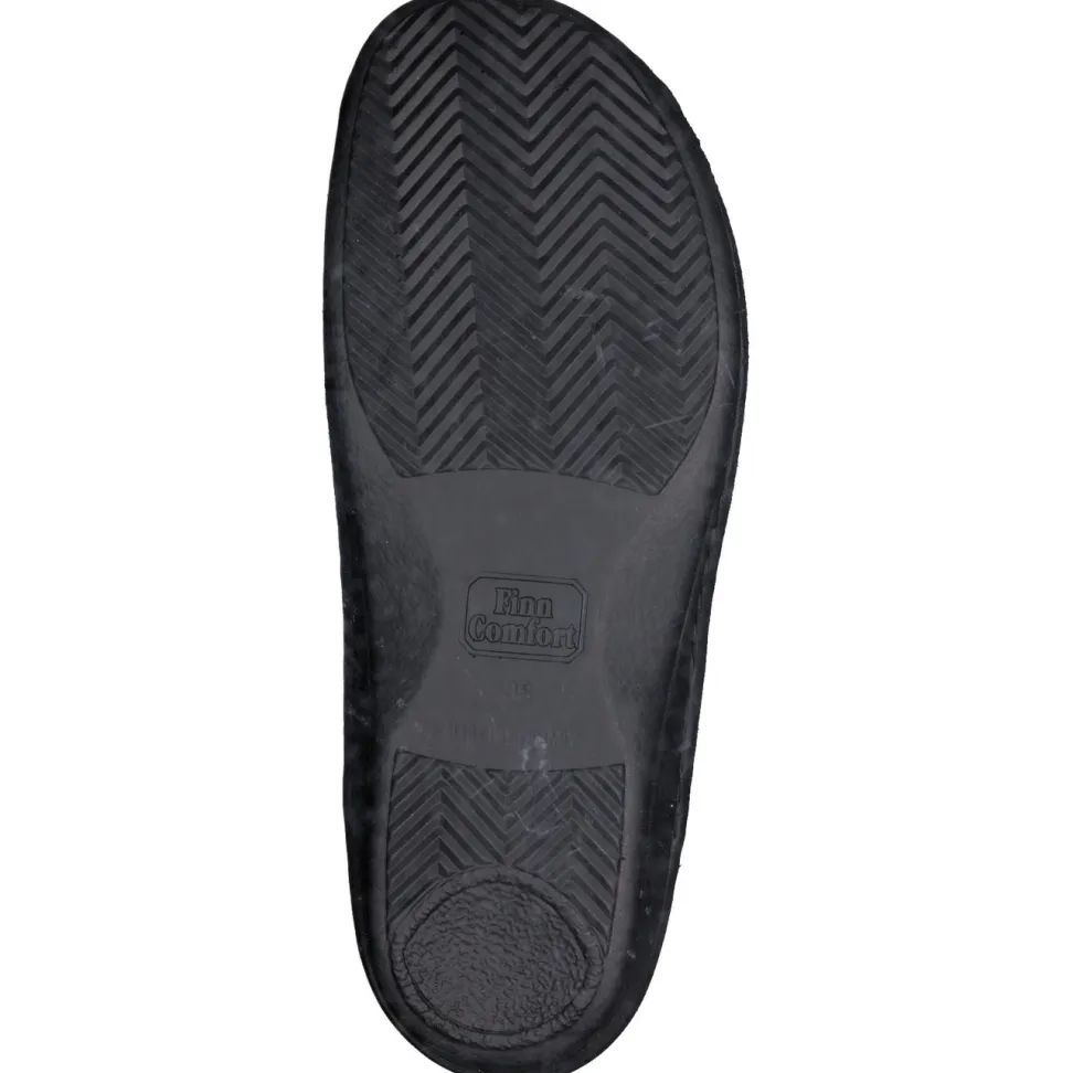 Finn Comfort – Komfortsandalen aus Nubukleder schwarz