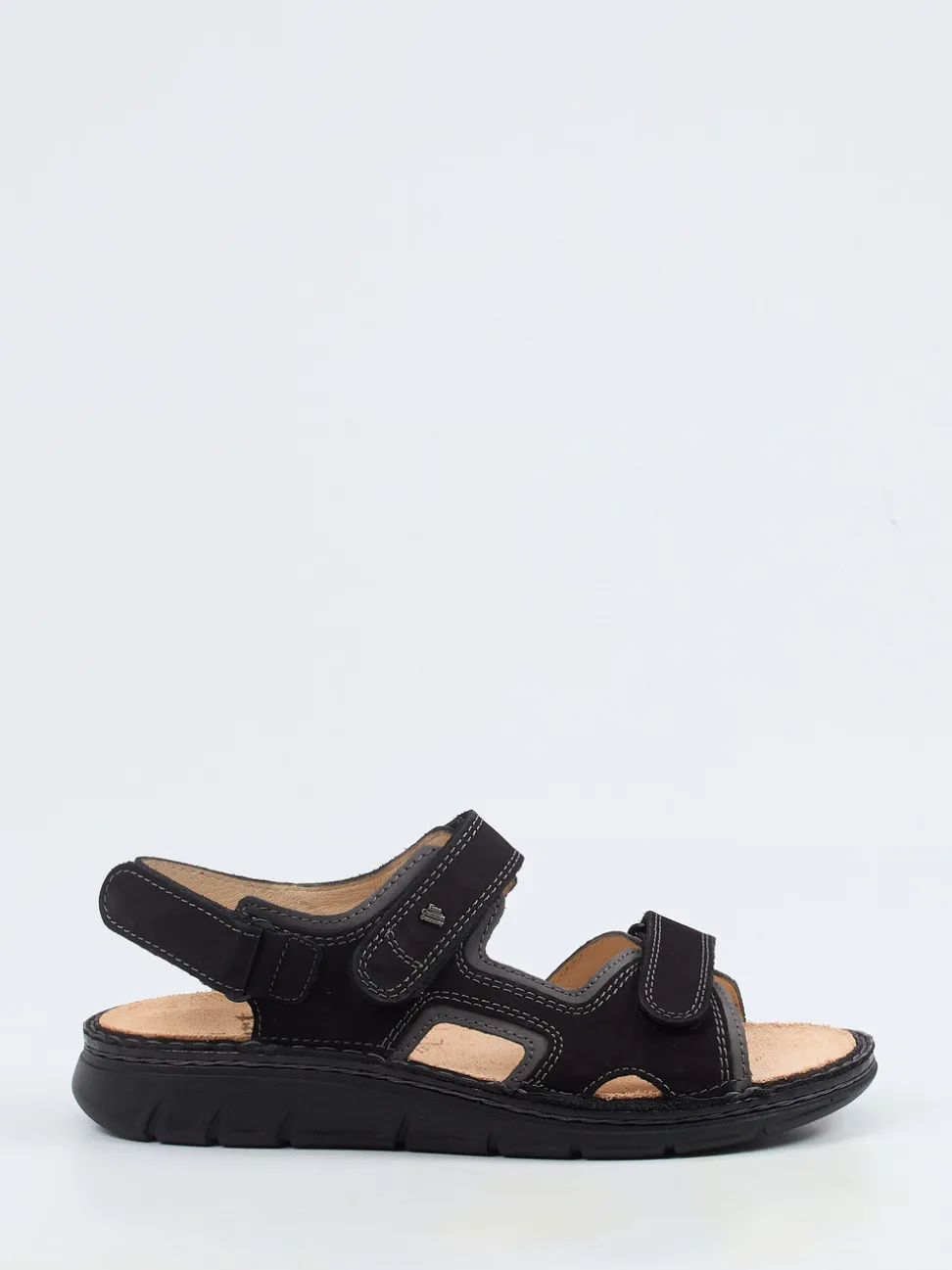 Finn Comfort – Komfortsandalen aus Nubukleder schwarz