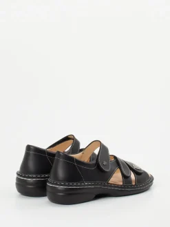 Finn Comfort – Komfortsandale aus Kalbleder Schwarz