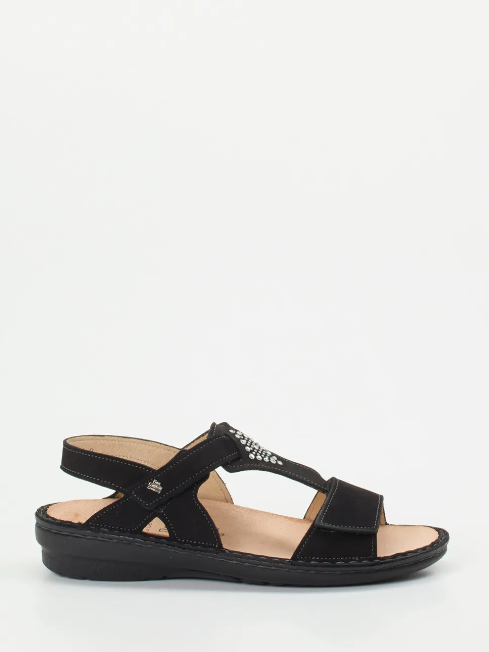 Finn Comfort – Komfortsandalen aus Nubukleder schwarz
