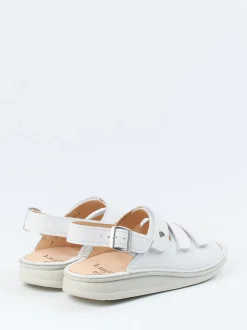 Finn Comfort – Komfortsandalen aus Kalbleder weiß