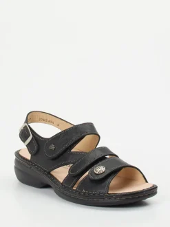 Finn Comfort – Komfortsandale aus Kalbleder schwarz