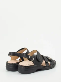 Finn Comfort – Komfortsandale aus Kalbleder schwarz