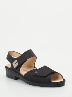 Finn Comfort – Komfortsandalen aus Nubukleder schwarz