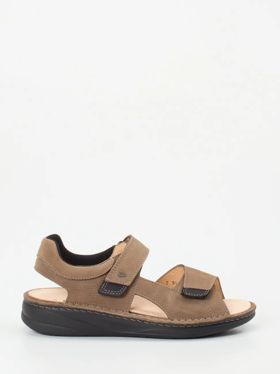 Finn Comfort – Komfortsandalen aus Nubukleder Taupe