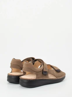 Finn Comfort – Komfortsandalen aus Nubukleder Taupe