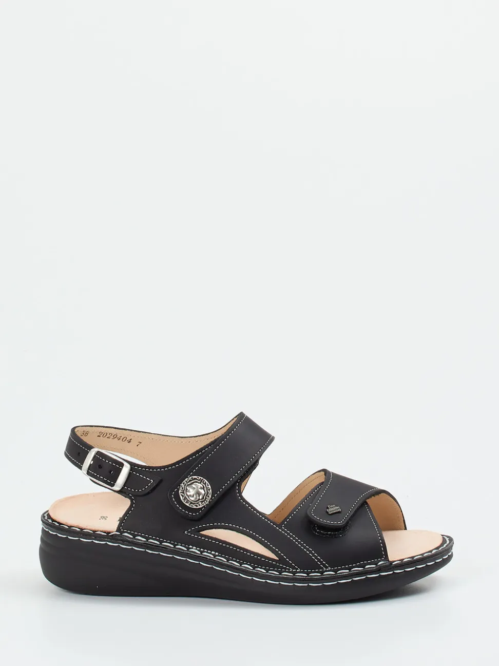 Finn Comfort – Komfortsandalen aus Kalbleder schwarz