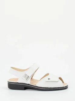 Finn Comfort – Komfortsandalen aus Kalbleder weiß