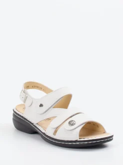 Finn Comfort – Komfortsandalen aus Kalbleder Weiß