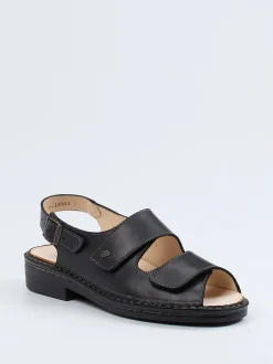 Finn Comfort – Komfortsandale aus Kalbleder schwarz