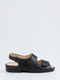 Finn Comfort – Komfortsandale aus Kalbleder schwarz