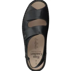Finn Comfort – Komfortsandale aus Kalbleder schwarz