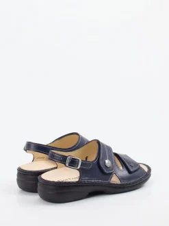 Finn Comfort – Komfortsandale aus Kalbleder Dunkelblau