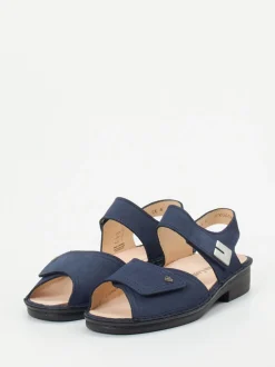 Finn Comfort – Komfortsandalen aus Nubukleder Blau