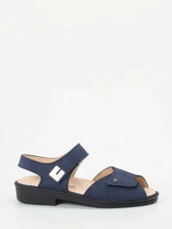 Finn Comfort – Komfortsandalen aus Nubukleder Blau