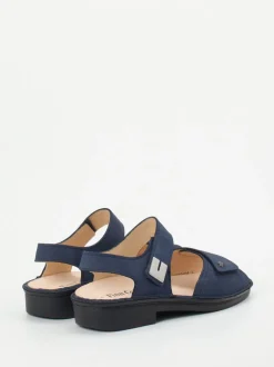 Finn Comfort – Komfortsandalen aus Nubukleder Blau