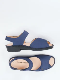 Finn Comfort – Komfortsandalen aus Nubukleder Blau