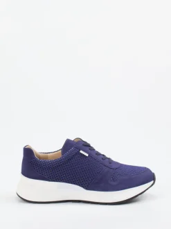 Finn Comfort – Komfort-Sneaker aus Veloursleder und Mesh