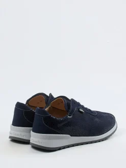 Finn Comfort – Komfort-Sneaker aus Nubukleder Dunkelblau