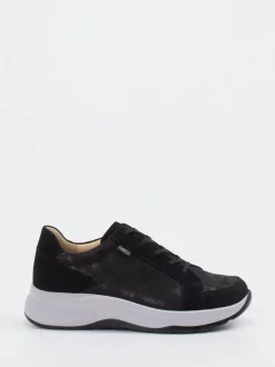 Finn Comfort – Komfort-Sneaker aus Nubukleder schwarz
