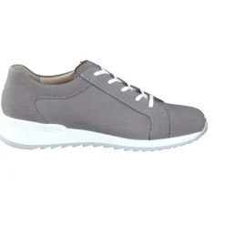 Finn Comfort – Komfort-Sneaker aus Nubukleder Taupe