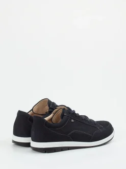 Finn Comfort – Komfort-Sneaker aus Nubukleder Dunkelblau