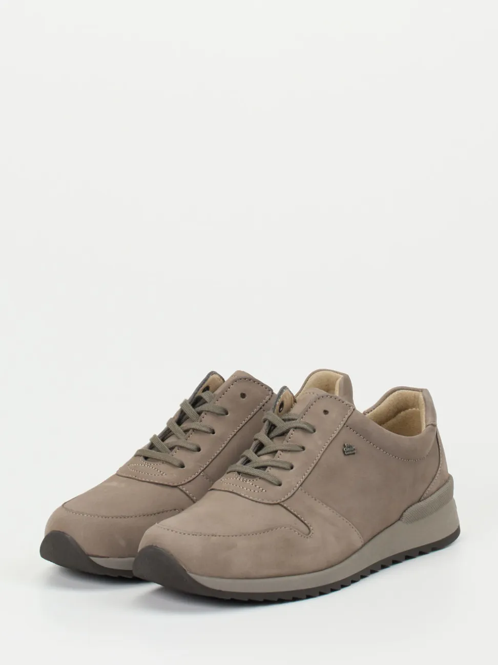 Finn Comfort – Komfort-Sneaker aus Nubukleder Taupe