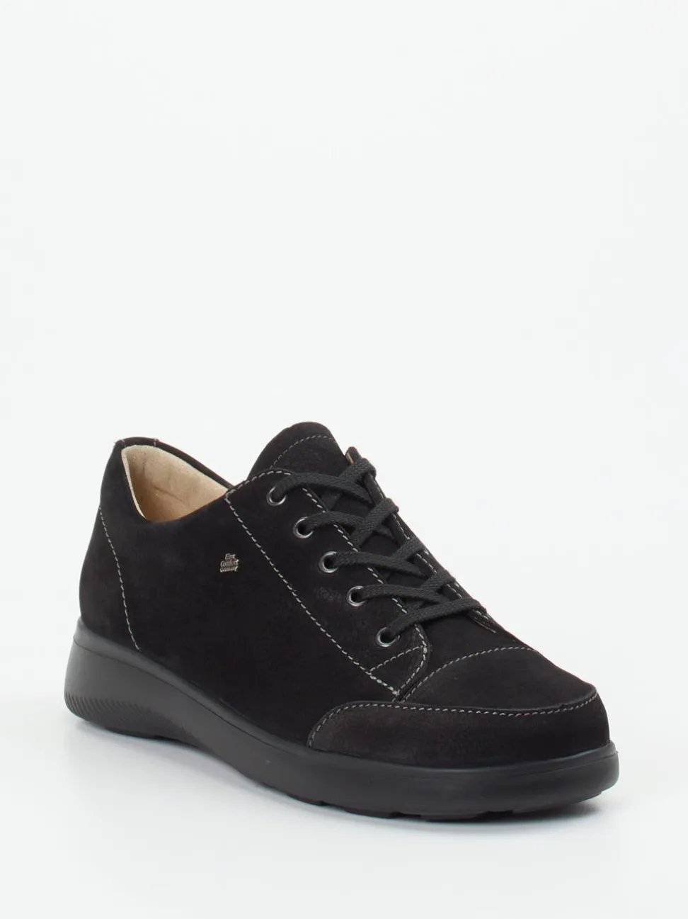 Finn Comfort – Komfort-Sneaker aus Nubukleder schwarz