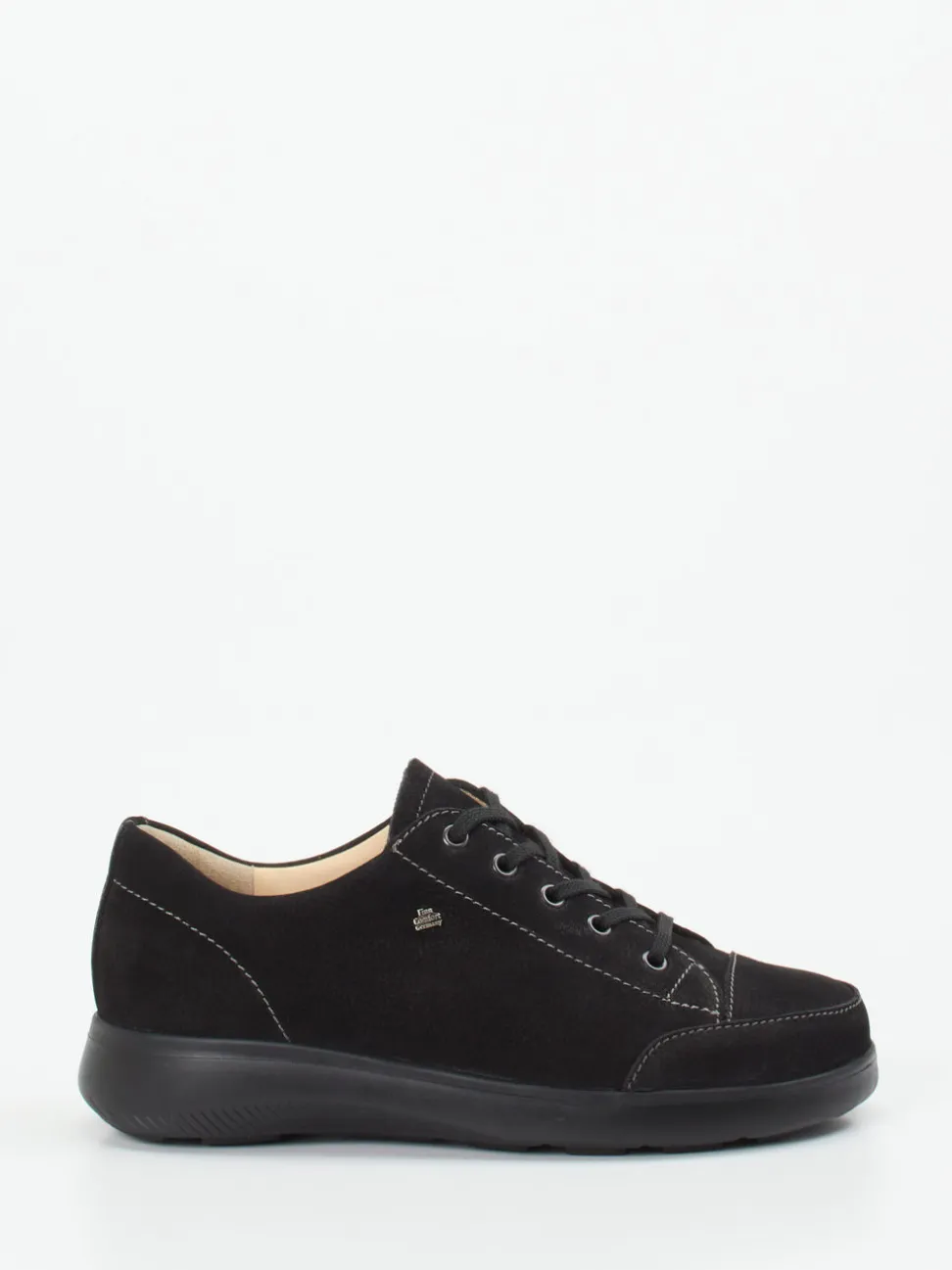 Finn Comfort – Komfort-Sneaker aus Nubukleder schwarz