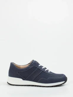 Finn Comfort – Komfort-Sneaker aus Nubukleder Dunkelblau