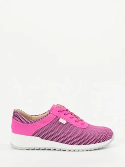Finn Comfort – Komfort-Sneaker aus Mesh und Nubukleder Pink