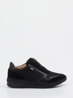 Finn Comfort – Komfort-Sneaker aus Leder schwarz