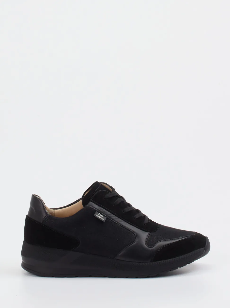 Finn Comfort – Komfort-Sneaker aus Leder schwarz