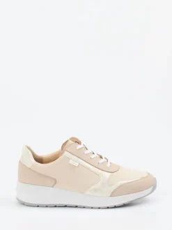 Finn Comfort – Komfort-Sneaker aus Veloursleder Beige