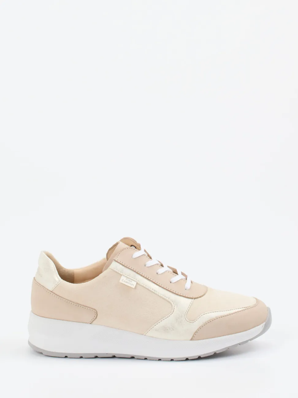 Finn Comfort – Komfort-Sneaker aus Veloursleder Beige