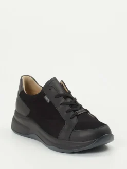 Finn Comfort – Komfort-Sneaker aus Nubukleder schwarz