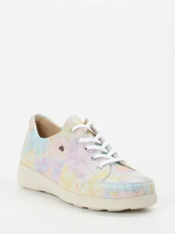 Finn Comfort – Komfort-Sneaker aus Kalbleder Pastellprint