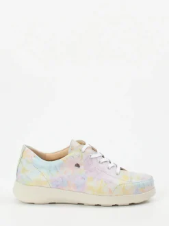 Finn Comfort – Komfort-Sneaker aus Kalbleder Pastellprint