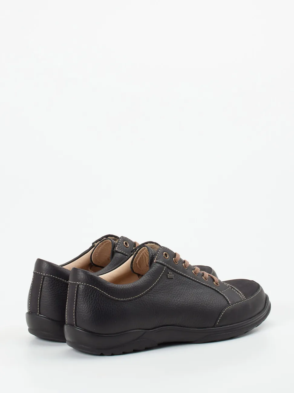 Finn Comfort – Komfort-Sneaker aus Kalbleder Dunkelbraun