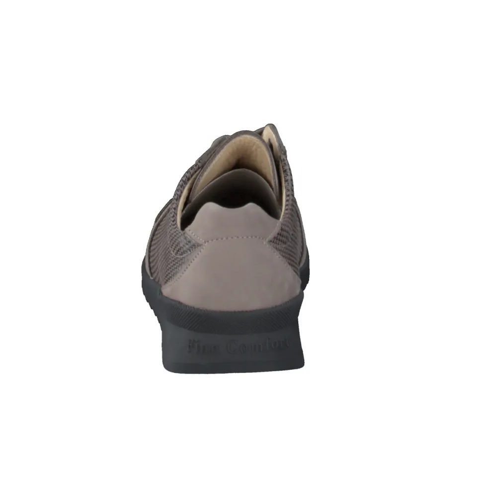Finn Comfort – Komfort-Sneaker aus Nubukleder taupe