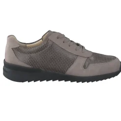Finn Comfort – Komfort-Sneaker aus Nubukleder taupe